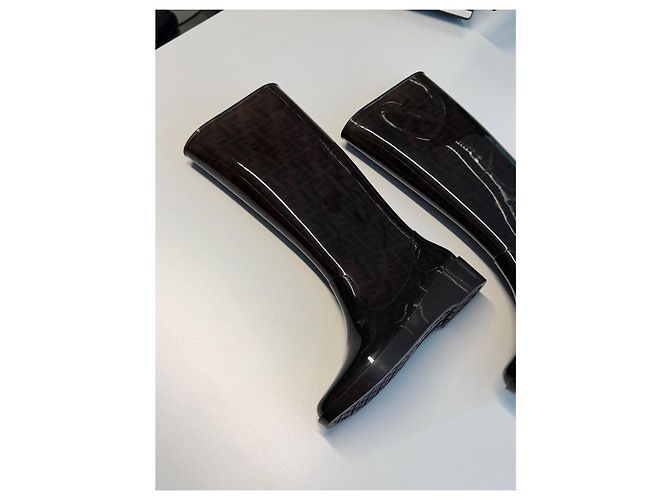 Fendi botas de lluvia con motivo FF marrón - vista 12
