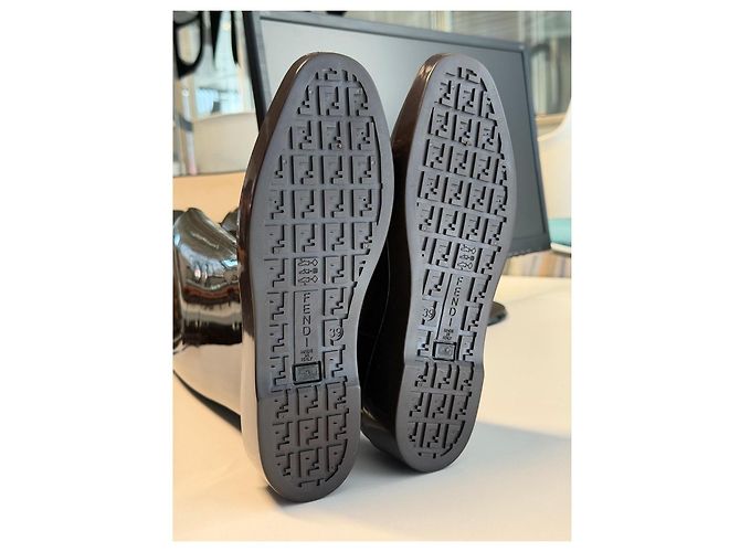 Fendi botas de lluvia con motivo FF marrón - vista 9