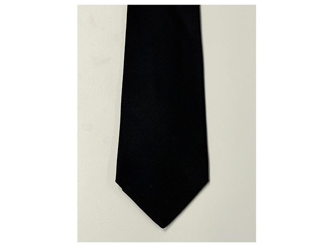 Hermès black silk tie - view 4