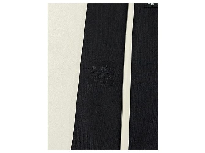 Hermès black silk tie - view 6