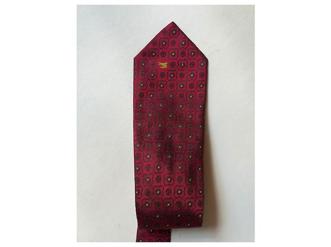 Burberry cravatta in seta rossa - vista 4