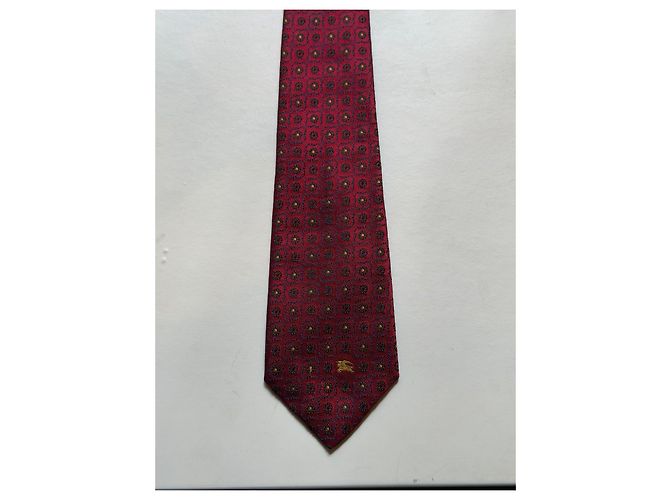 Burberry cravatta in seta rossa - vista 8