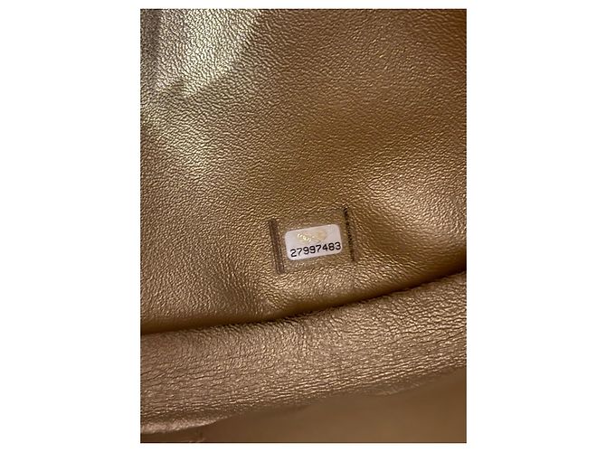 Borsa Crescent Chanel in pelle matelassé nera e perle - vista 11