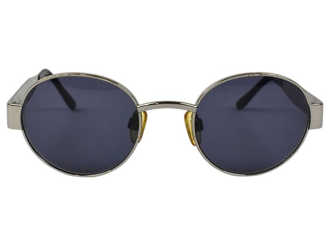 Chanel Occhiali da sole con lenti blu Silver Logo 06933 - vista 2