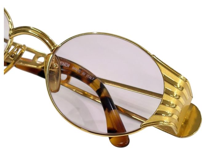 Fendi Gafas de sol FS300 Gold Logo - vista 3