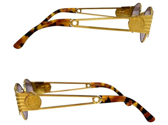 Fendi Gafas de sol FS300 Gold Logo - vista 5