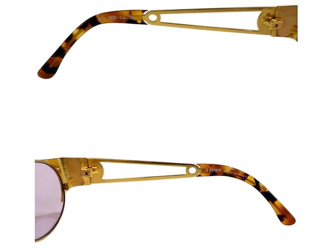 Fendi Gafas de sol FS300 Gold Logo - vista 6