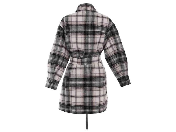 Maje Jacke aus grauer Wolle - Ansicht 4