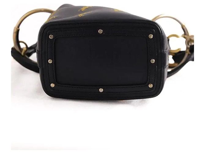 Chloé Roy borsa a secchiello in pelle nera - vista 5