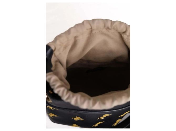 Chloé Roy borsa a secchiello in pelle nera - vista 6