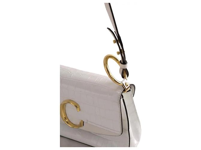 Chloé Borsa Chloe C bianca - vista 2