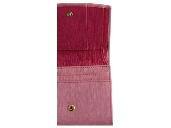 Fendi Geldbörse aus Leder rosa - Ansicht 4