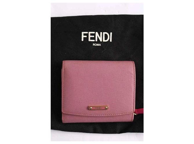 Fendi Geldbörse aus Leder rosa - Ansicht 6