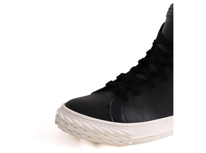 Scarpe stringate in pelle nera Giuseppe Zanotti - vista 4
