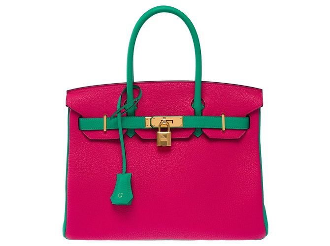 Hermès Borsa HERMES Birkin 30 in Pelle Rosa - 104079 - vista 4