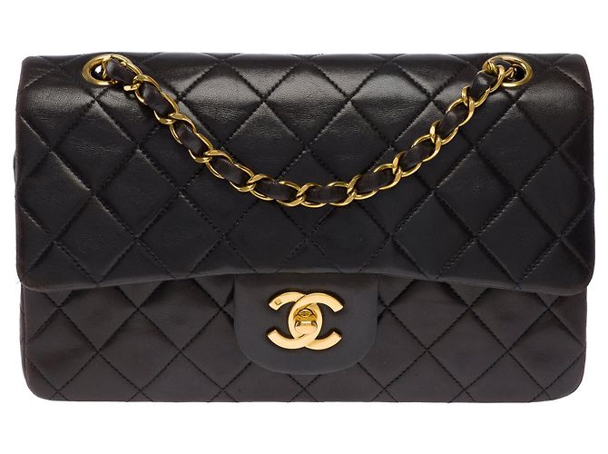 Sac CHANEL Timeless/Classique en Cuir Marron - 104056 - vue 4