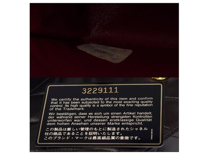 Sac CHANEL Timeless/Classique en Cuir Marron - 104056 - vue 8