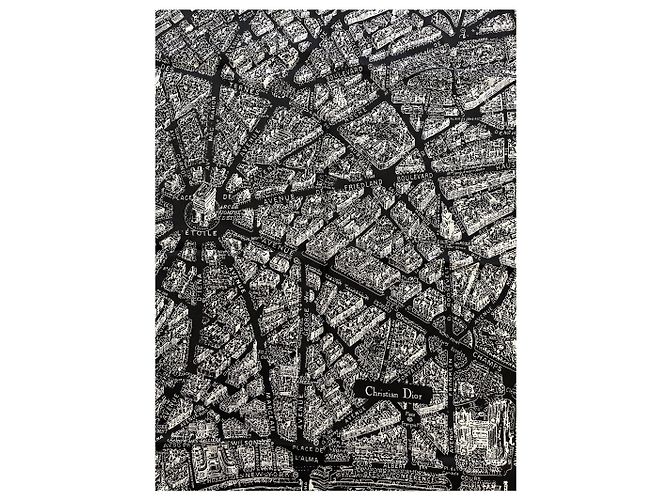 Foulard Christian Dior Paris nero - vista 2