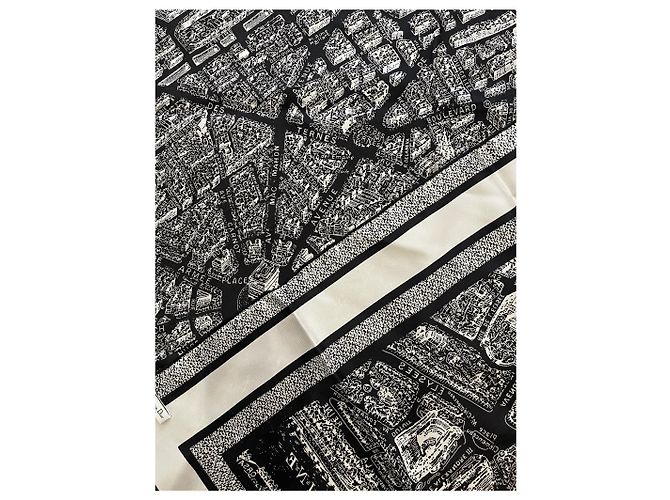 Foulard Christian Dior Paris nero - vista 6