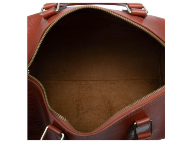 Borsa Boston Louis Vuitton Epi Speedy 30 Marrone - vista 4