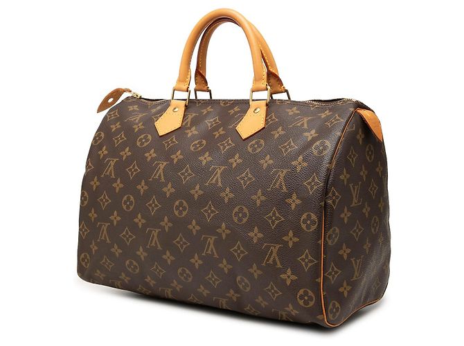 Borsa Boston Louis Vuitton Monogram Speedy 35 Marrone - vista 2