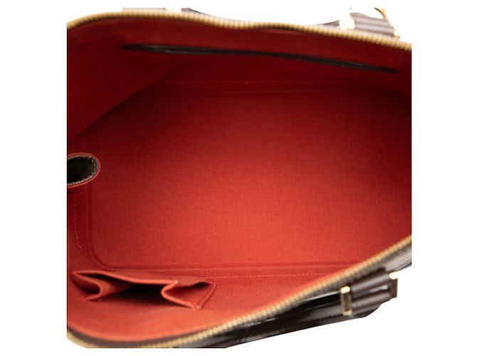Borsa a mano Louis Vuitton Damier Ebene Alma PM Marrone - vista 4