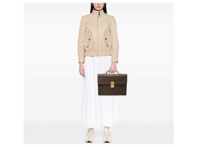 Borsa da lavoro Louis Vuitton Monogram Serviette Conseiller Marrone - vista 7