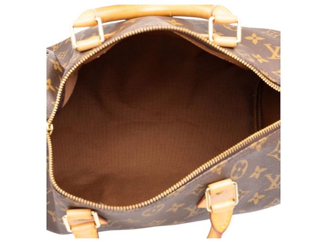 Borsa Boston Louis Vuitton Monogram Speedy 30 Marrone - vista 4