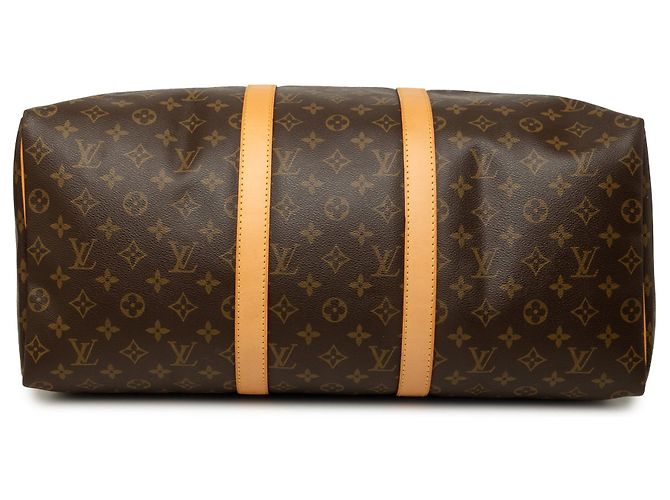 Borsa da viaggio Louis Vuitton Monogram Keepall 50 Marrone - vista 3