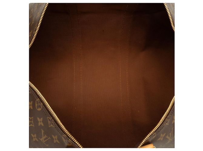 Borsa da viaggio Louis Vuitton Monogram Keepall 50 Marrone - vista 4