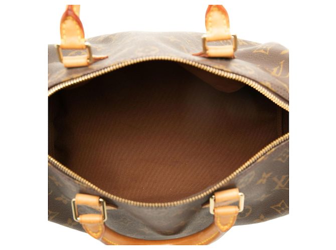 Borsa Boston Louis Vuitton Monogram Speedy 30 Marrone - vista 4
