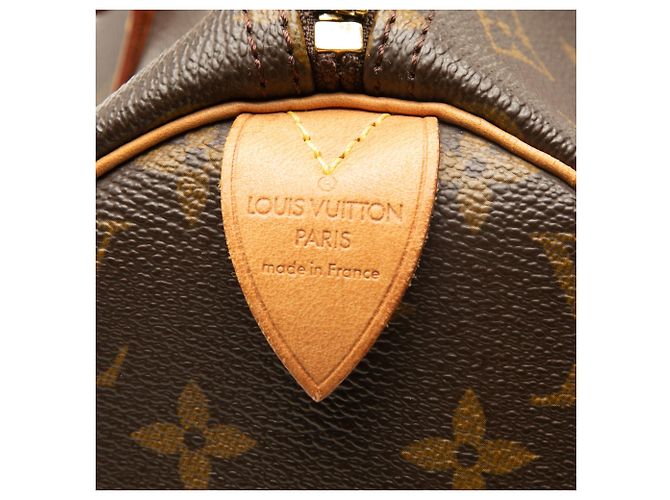 Borsa Boston Louis Vuitton Monogram Speedy 30 Marrone - vista 5