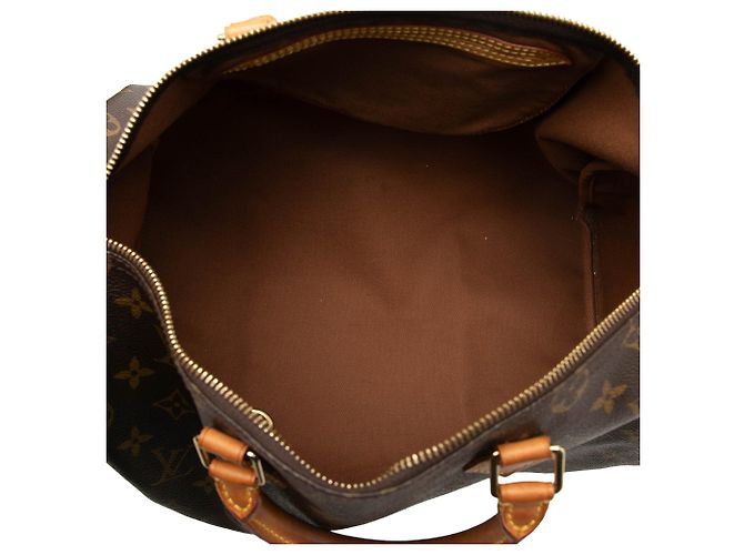 Borsa Boston Louis Vuitton Monogram Speedy 35 Marrone - vista 4