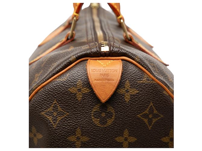 Borsa Boston Louis Vuitton Monogram Speedy 35 Marrone - vista 5