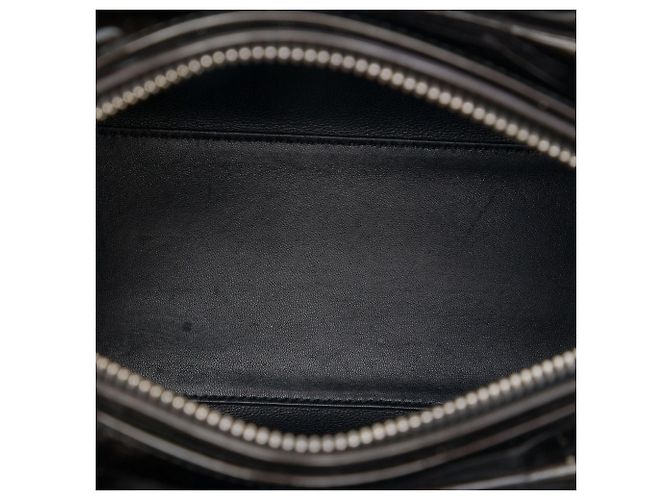 Borsa Lady Dior Medium in vernice viola - vista 4