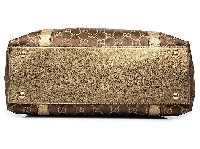 Borsa Tote Gucci GG Nylon Abbey D Ring Marrone - vista 3