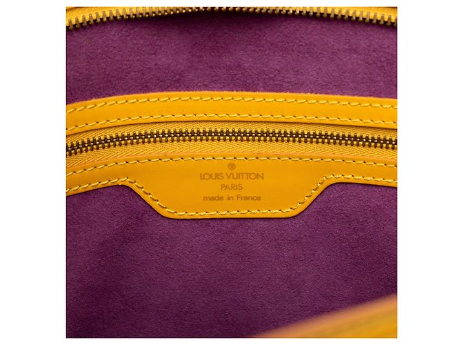 Borsa a Tracolla con Cintura Lunga Louis Vuitton Epi Saint Jacques PM Gialla - vista 5