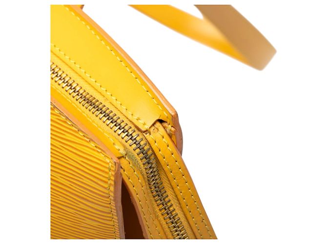 Borsa a Tracolla con Cintura Lunga Louis Vuitton Epi Saint Jacques PM Gialla - vista 8