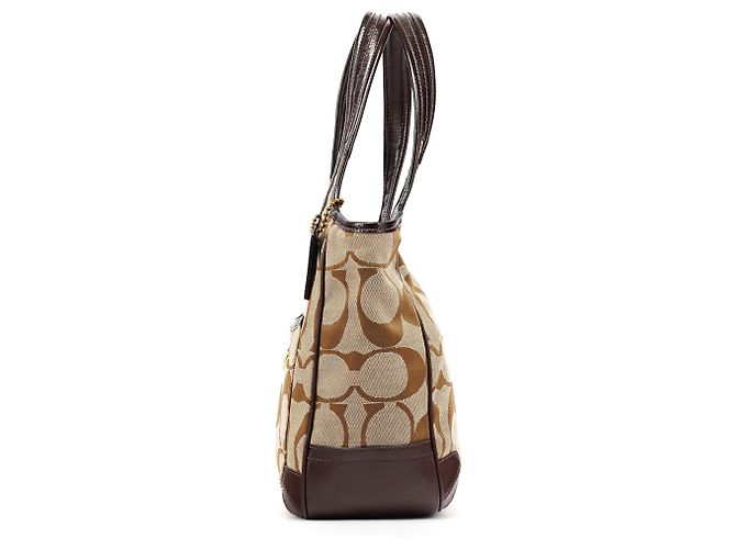 Coach 11603 Borsa a Tracolla Ergo Signature Beige Brown - vista 2