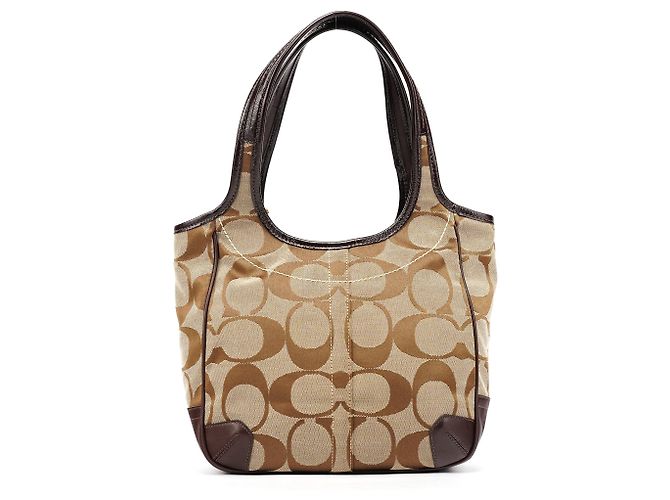 Coach 11603 Borsa a Tracolla Ergo Signature Beige Brown - vista 3