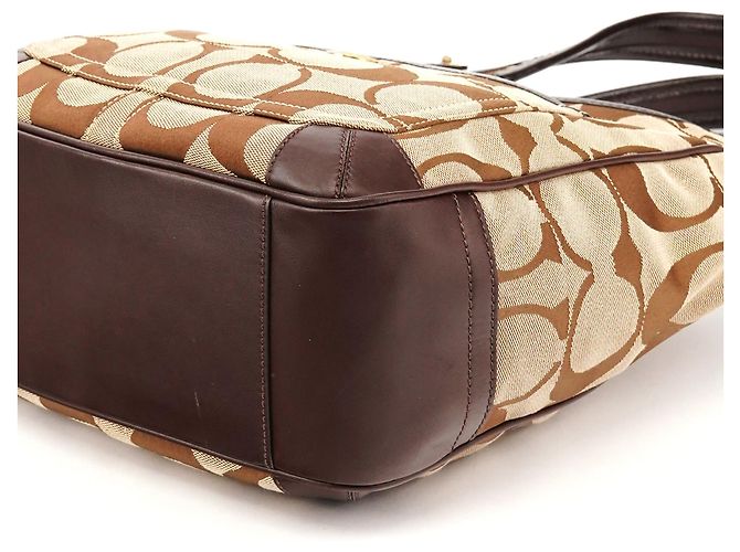 Coach 11603 Borsa a Tracolla Ergo Signature Beige Brown - vista 8