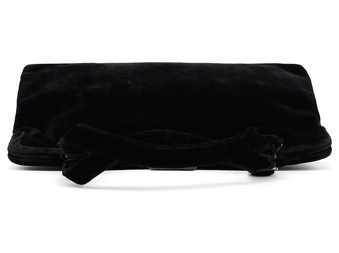 Prada Velluto Frame Bag aus schwarzem Samt - Ansicht 4