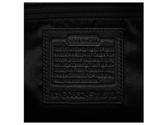 Coach Borsa a spalla Ergo in pelle nera F11613 - vista 13