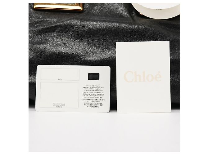 Chloé Borsa 2-Way in pelle nera con manico in metallo - vista 11