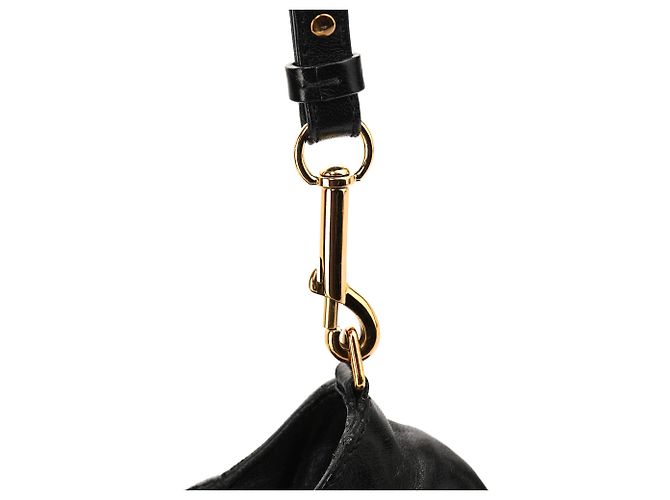 Chloé Borsa 2-Way in pelle nera con manico in metallo - vista 15