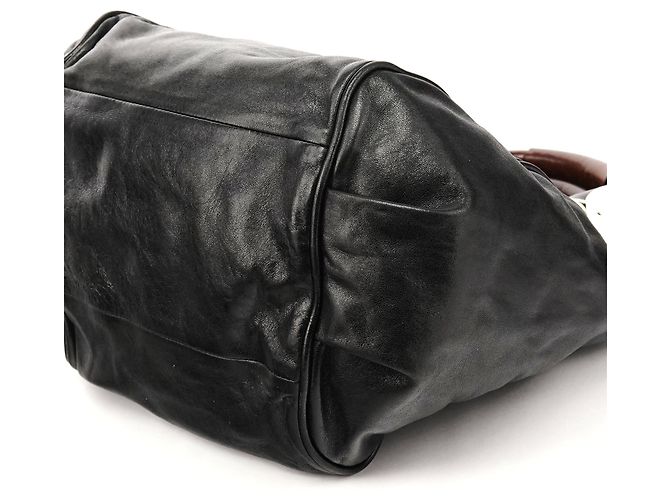 Chloé Borsa 2-Way in pelle nera con manico in metallo - vista 8
