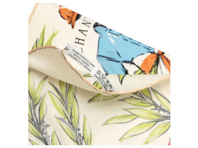 Foulard di seta Hermès Champ de Courses a Chantilly Marrone 90 - vista 4