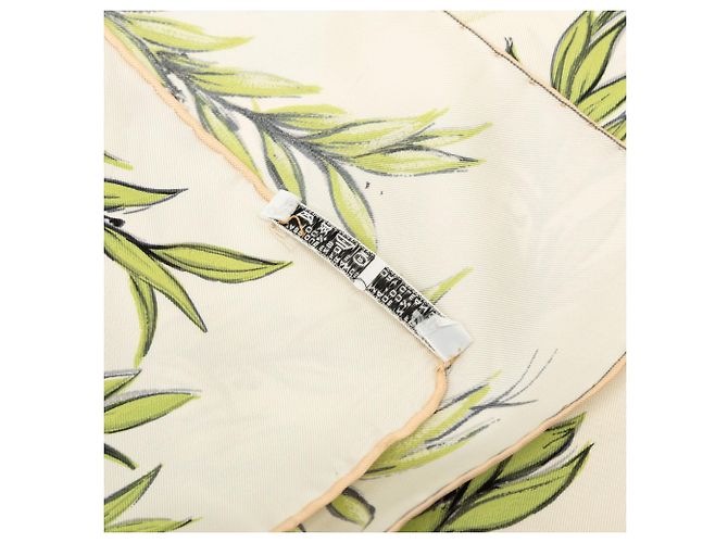 Foulard di seta Hermès Champ de Courses a Chantilly Marrone 90 - vista 5