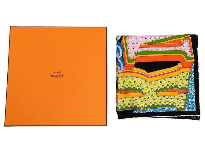Pañuelo de seda Multi Hermès Electrique 45 Scarves - vista 8