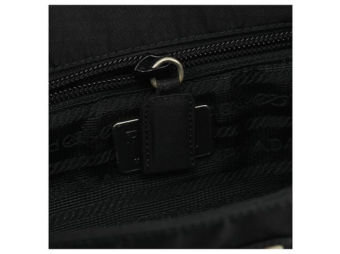 Prada Borsa Tote City in Nylon Tessuto Nero - vista 10